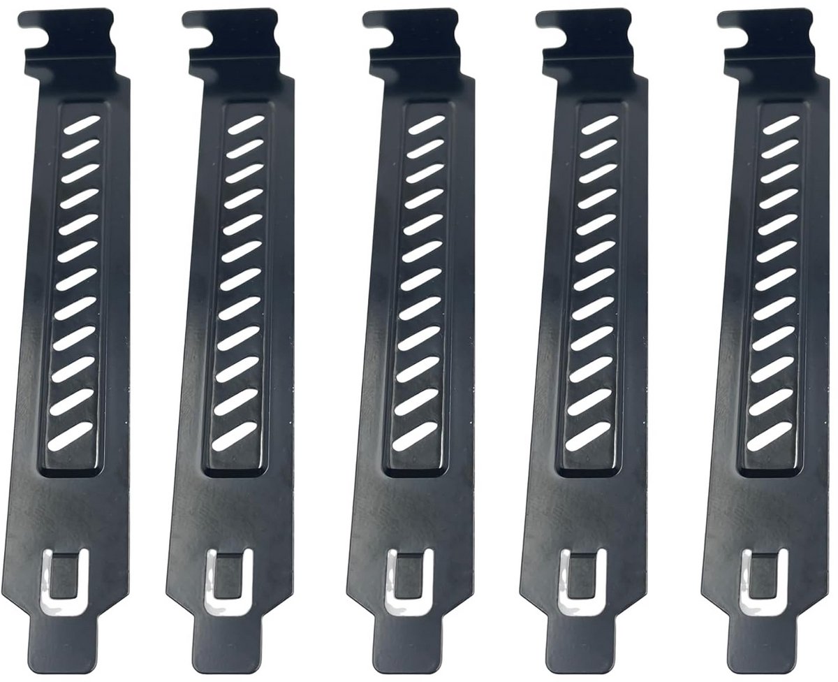 10 Stuks Zwarte PCI Sleufafdekking - Hardstaal Stoffilter Slots