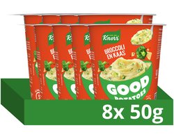 Knorr Good Potatoes - Broccoli en Kaas - klaar binnen 5 minuten - 8 x 50 g