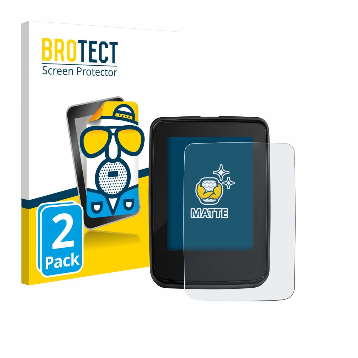 BROTECT - Screenprotector voor Giant RideDash Evo 2 - Folie Beschermfolie matte 2 Stuks