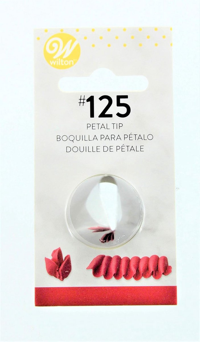 RVS spuitmond #125 voor spuitzak - taartdecoratie en bakaccessoires