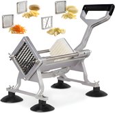 HI NATURE™ Frietsnijders - Professionele Frietsnijder met 4 RVS Messen - Robuuste Patatsnijder & Groentehakker - Roestvrijstalen fruitblokjessnijder - Aardappelsnijder voor restaurants en privékeukens - Antislip en Geschikt voor montage