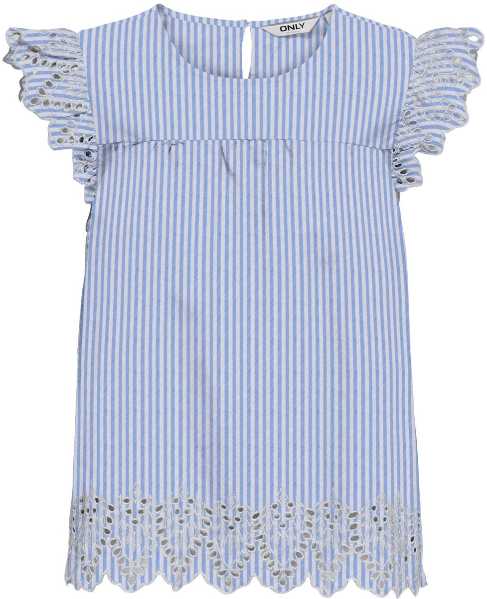Only Tulom Embossed Woven Top Dames - Maat L