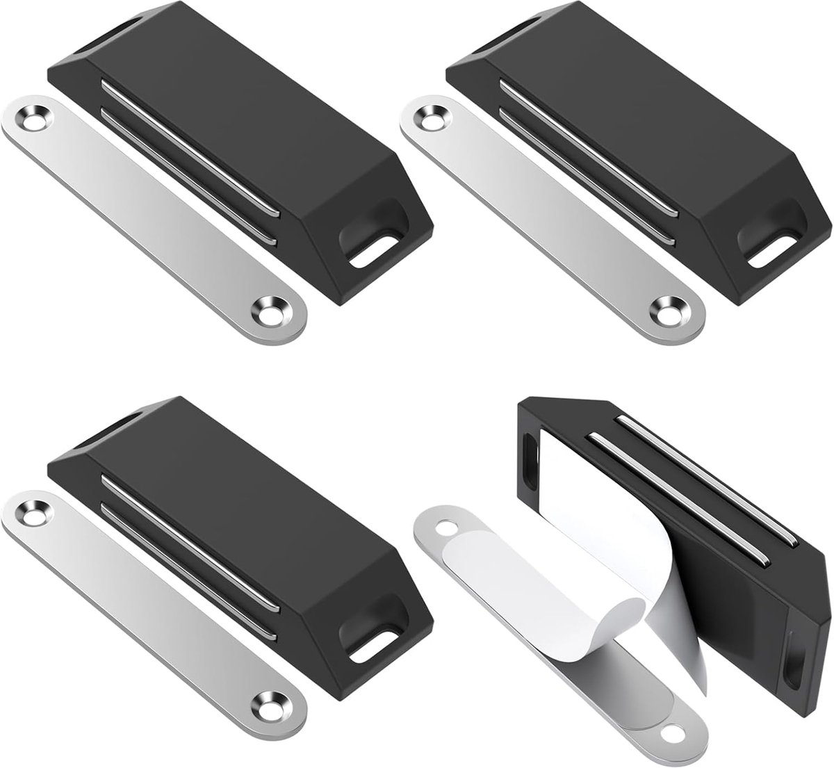 Magnetische Deurmagneten - Set van 4 Zelfklevende Kastdeurmagnets