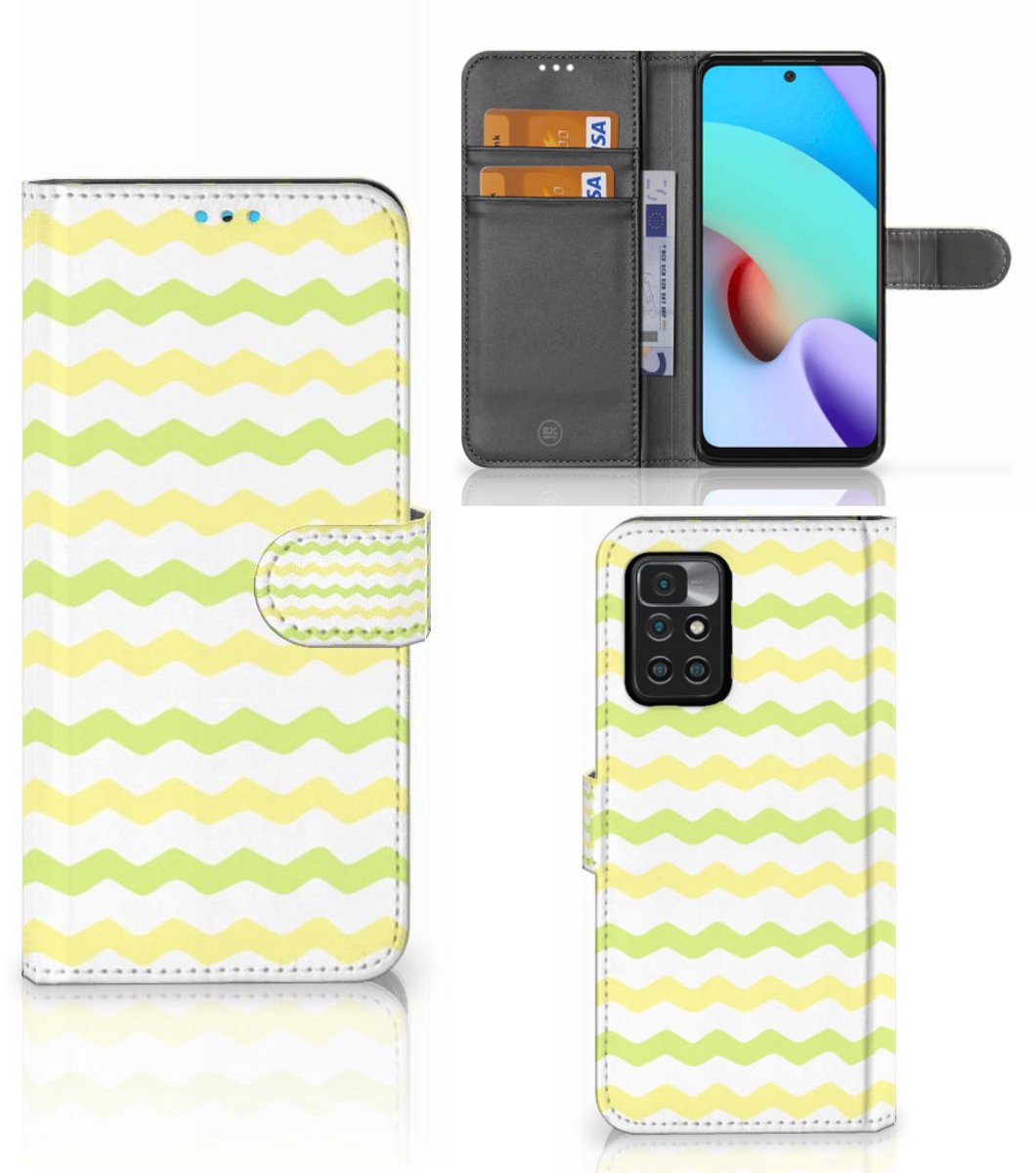 Xiaomi Redmi 10 Telefoon Hoesje Waves Yellow