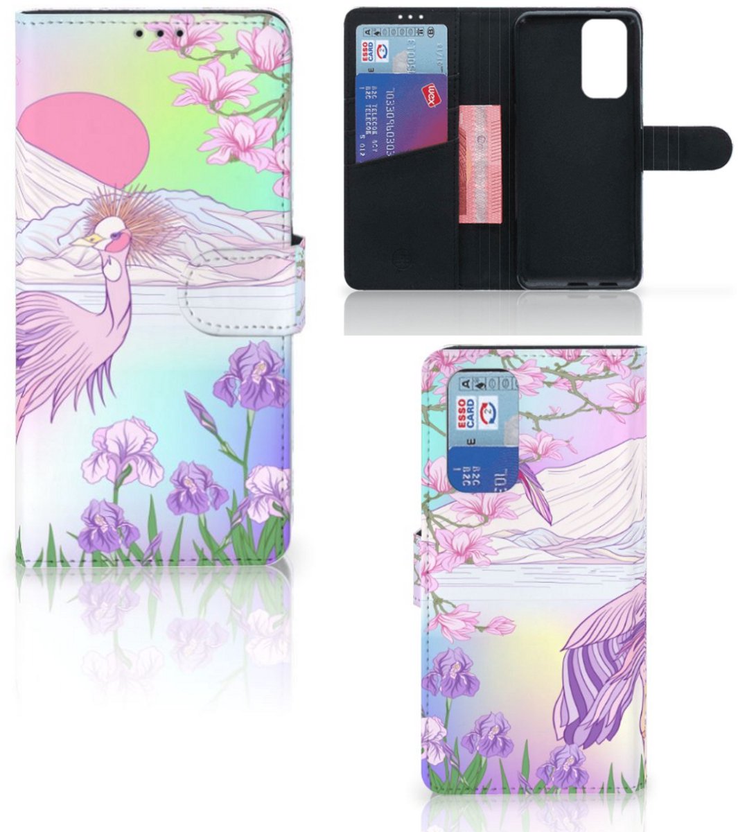 OnePlus 9 Pro Telefoonhoesje met Pasjes Bird
