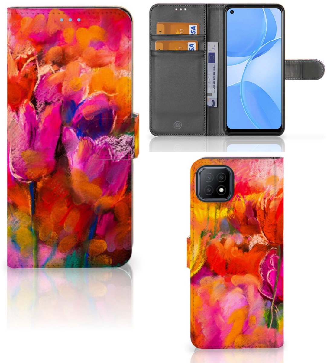 Hoesje OPPO A73 5G Tulips