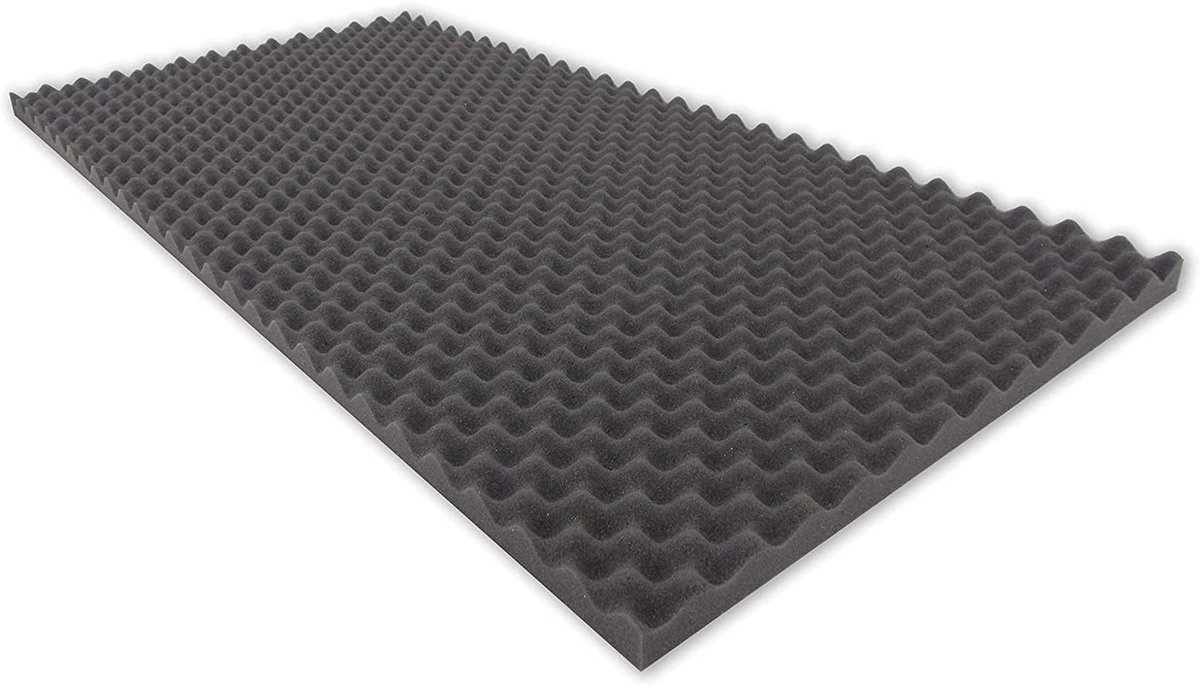 Akoestisch Schuim - Geluidsisolatie Matten - Geluidsverbetering Kamer - Gecertificeerde Kwaliteit - 100 x 49 x 3 cm - Antraciet