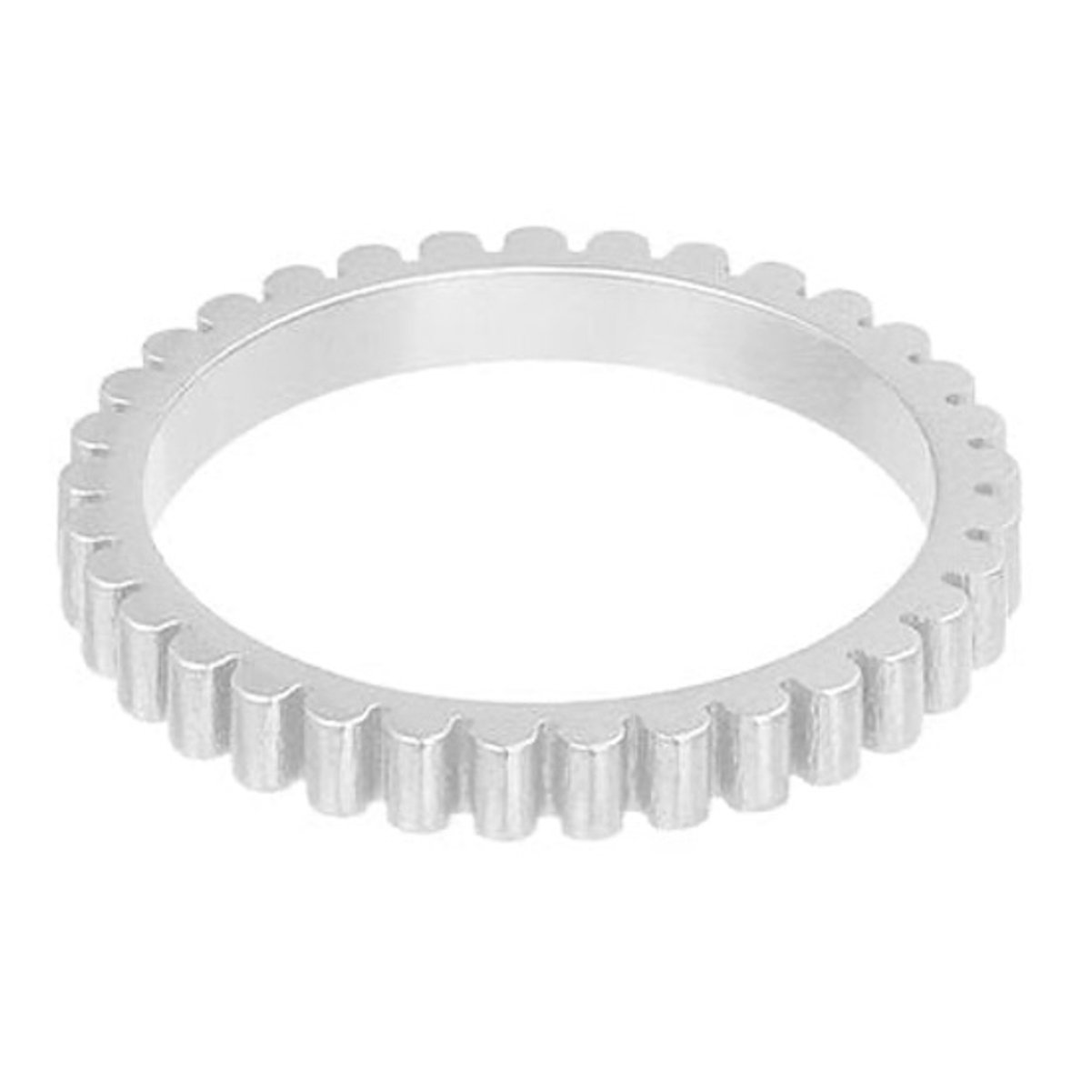Yehwang Ring Ribbel zilver maat 16