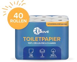 Toiletpapier cellulose 3-laags a 40 rollen Bove 81011000
