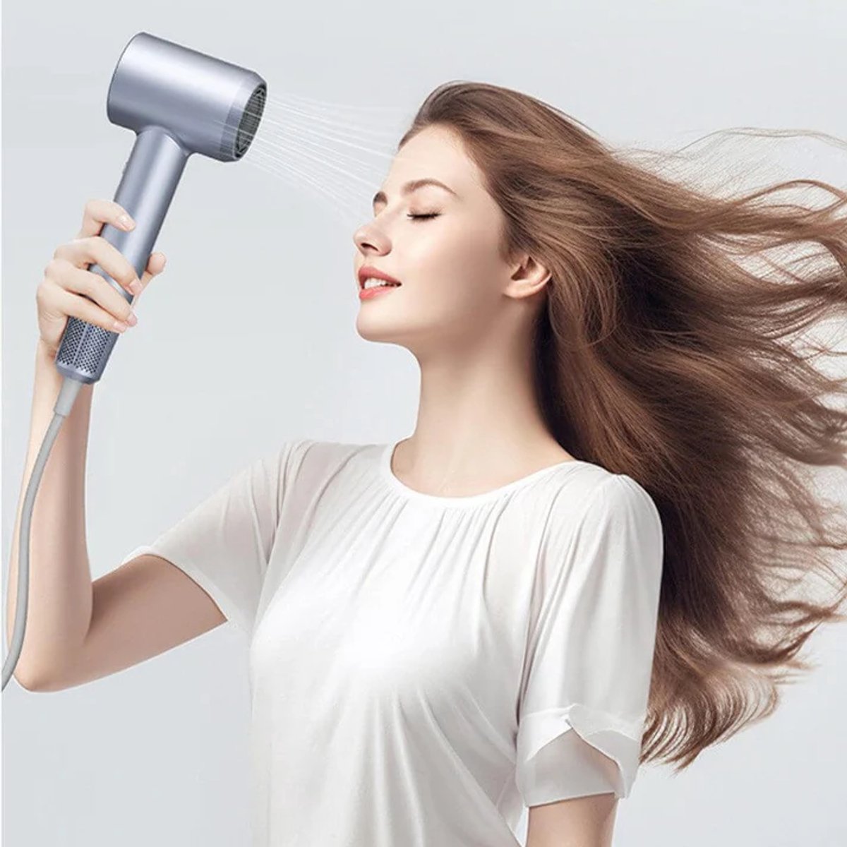 YANGJ UG Ionische Föhn met LED Scherm en 5 Warmtestanden - afbeelding 2