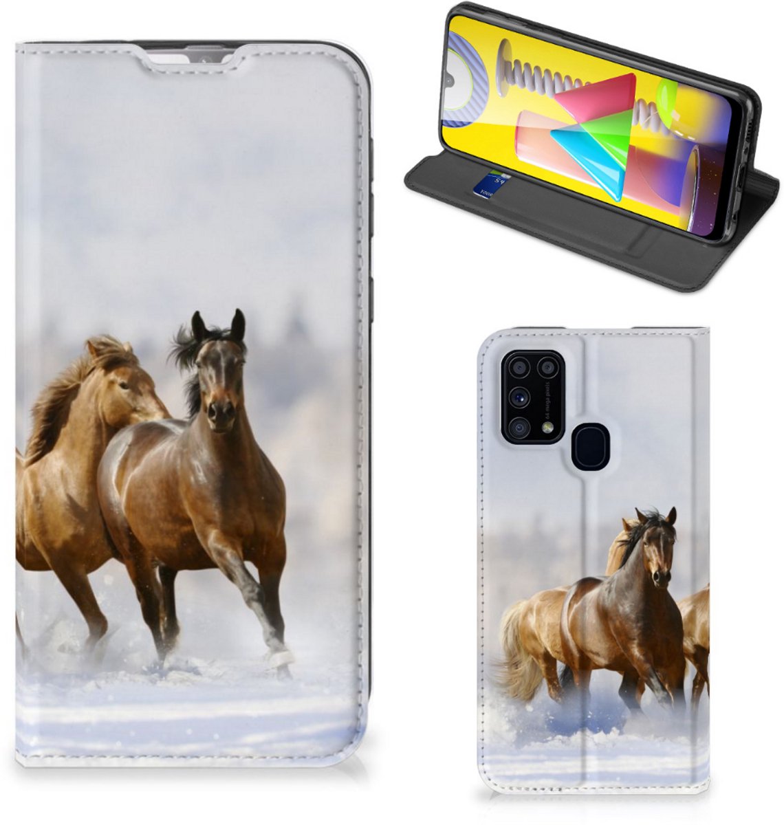 Samsung Galaxy M31 Hoesje maken Paarden