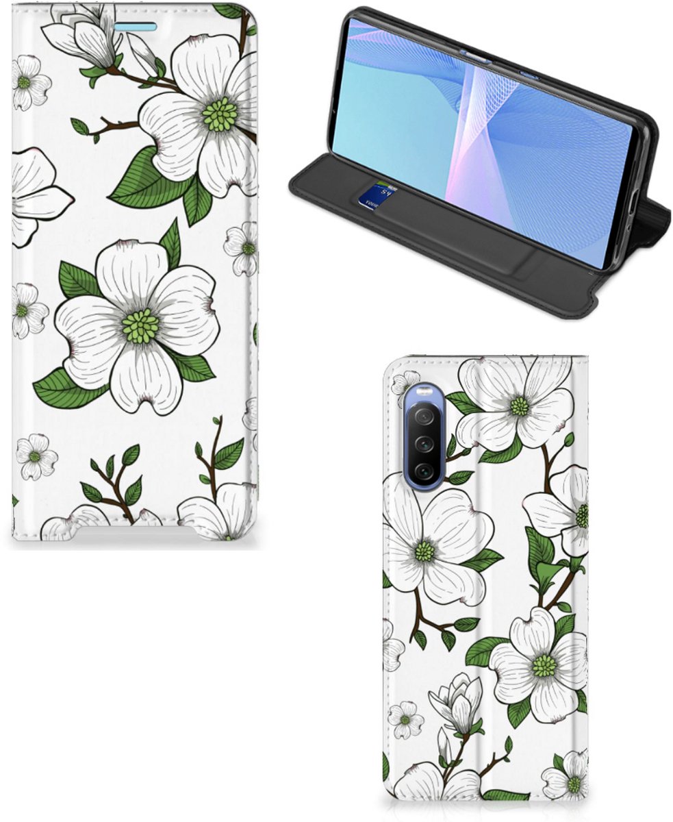 Sony Xperia 10 III Smart Cover Dogwood Flowers