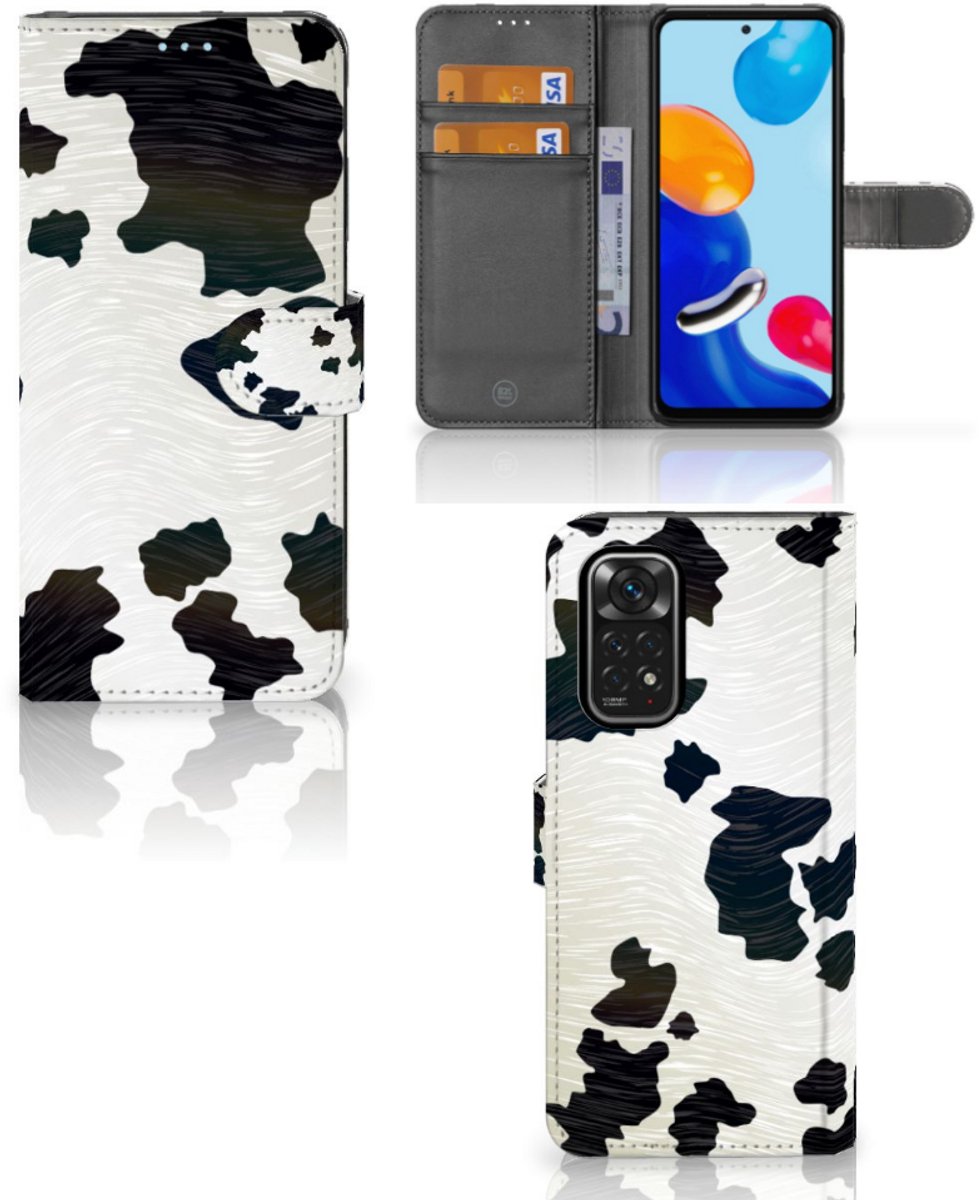 Xiaomi Redmi Note 11/11S Telefoonhoesje met Pasjes Koeienvlekken
