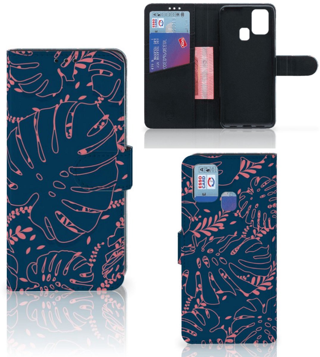 Samsung Galaxy M31 Hoesje Palm Leaves