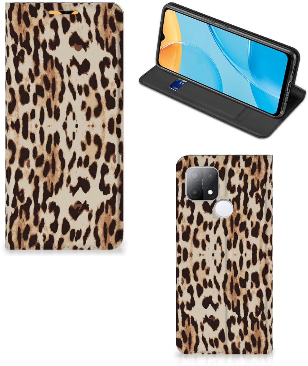 OPPO A15 Hoesje maken Leopard