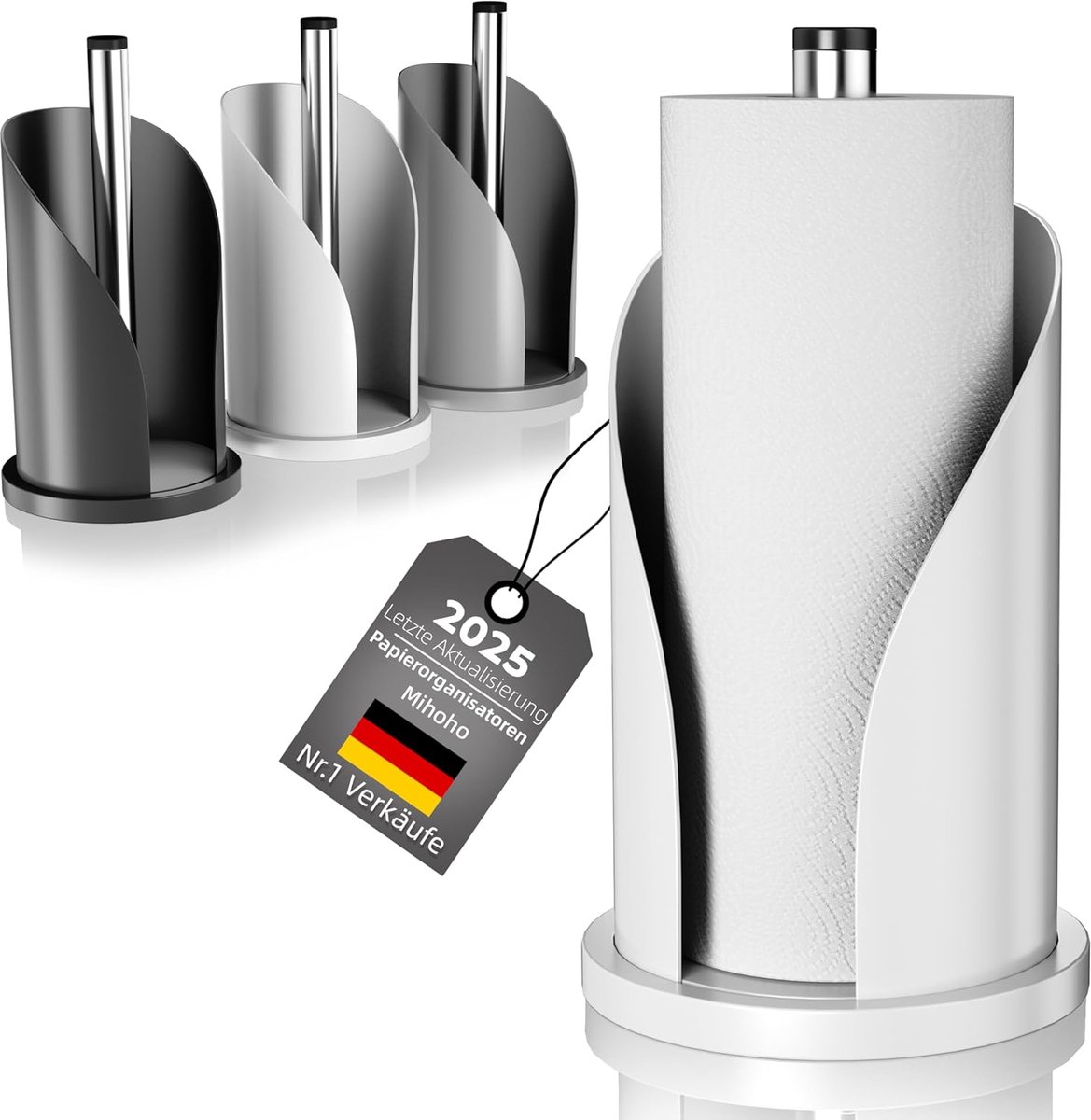 Keukenrolhouder Staand - Gootsteenkast Organizer - WC Rol Houder - Compact