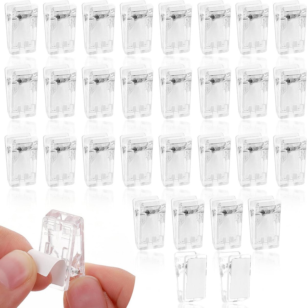 30 stuks zelfklevende clips voor foto's en posters