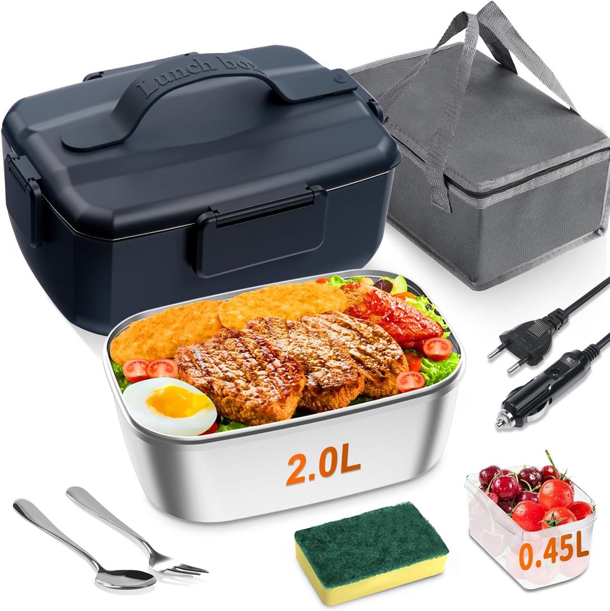 Elektrische Lunchbox - Lunchbox Elektrisch - Broodtrommel Elektrisch - Warmtebox