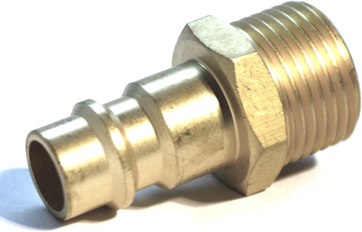 Persluchtkoppeling en Snelkoppeling NW7,2 met Steeknippel AG en IG voor Slangtule 6 mm