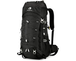 Wandelrugzak 60 liter, waterdicht en ademend, met regenhoes voor trekking en backpacken