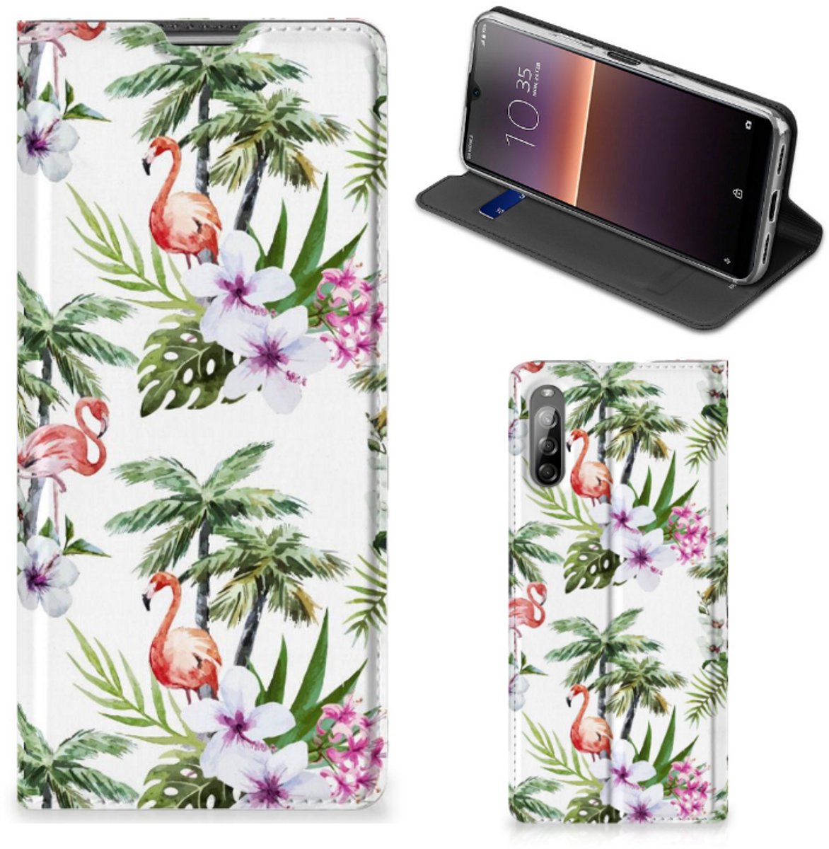 Sony Xperia L4 Hoesje maken Flamingo Palms