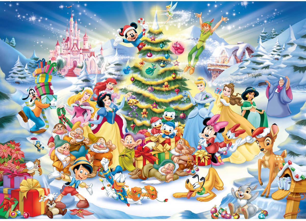 Ravensburger puzzel Disney: A Disney Christmas – 1000 stukjes — afbeelding 2