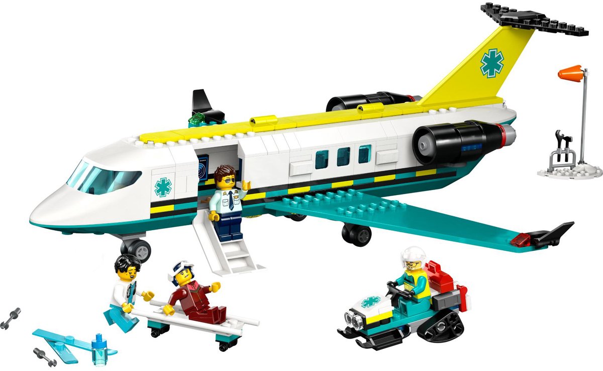 LEGO® City Ambulancevliegtuig, Speelgoedvliegtuig - 60465 — afbeelding 12