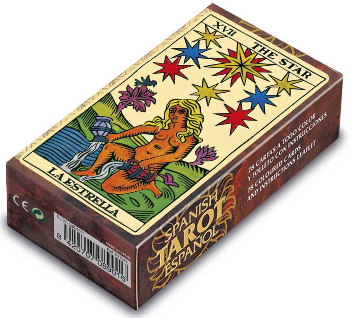 Fournier tarot kaarten Spanish Tarot - kaartspel klassiek 78 kaarten.