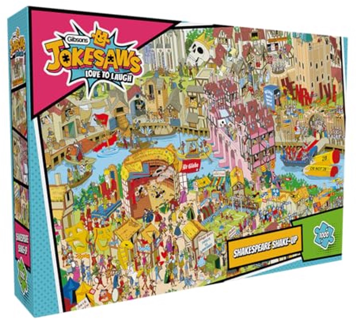 Gibsons - Shakespeare Shake-up (Andy Tudor) - 1000 stukjes 68×49cm (b×h) - Legpuzzel voor volwassenen