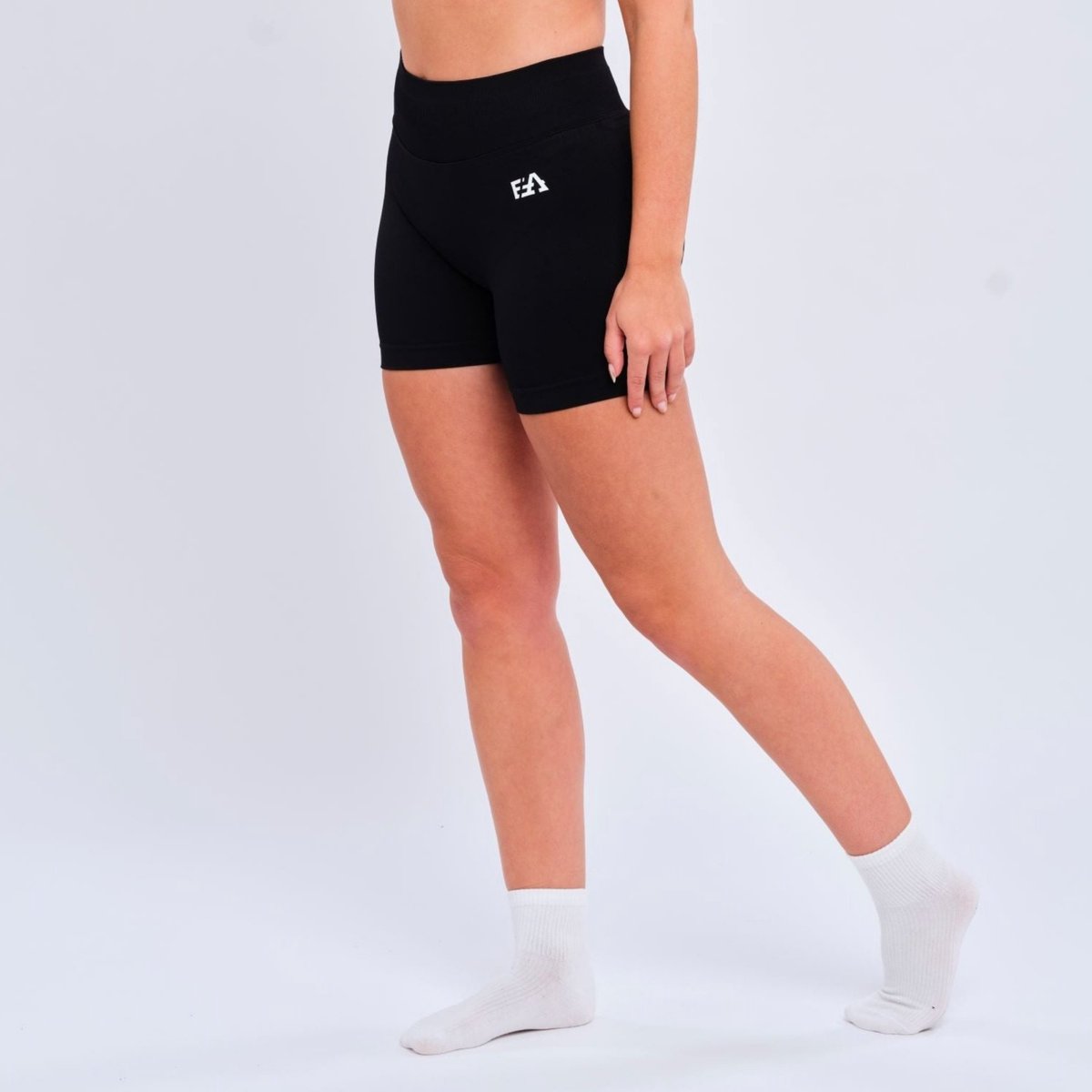 Euphoria Fitness Shorts - Dames - Sportkleding Dames - Sportbroek Dames - Yoga Broek Dames - Zwart - Maat M