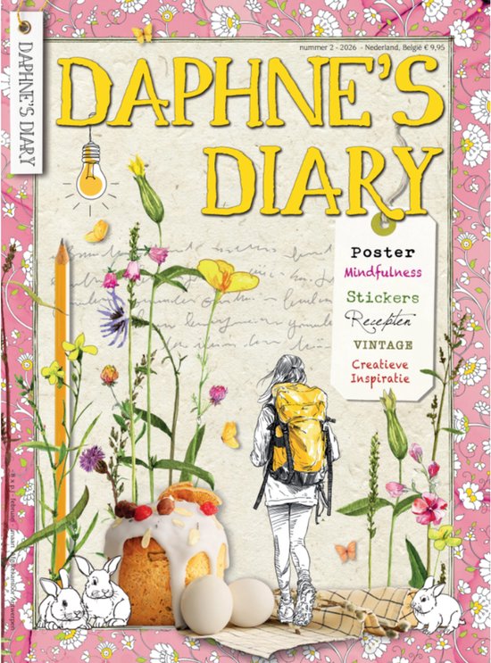 Daphne's Diary Magazine #2 2026 (NEDERLANDS) | Creatief Werkboek | Interactief tijdschrift voor mindfulness, schilderen, kunst, koken, reizen | Vol creatieve inspiratie