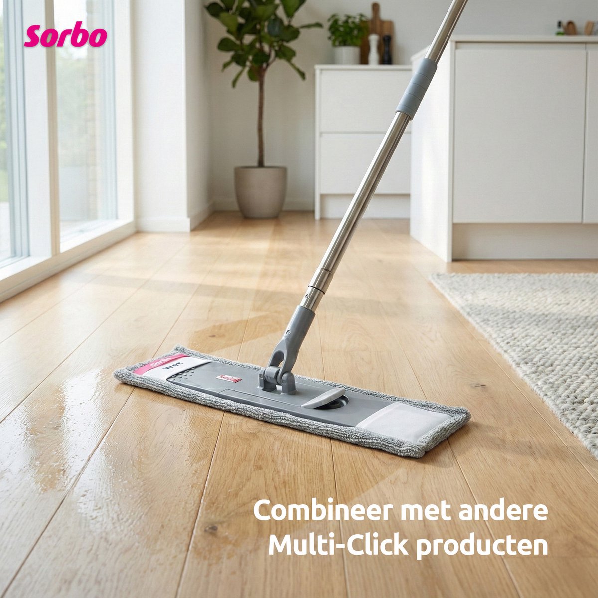 SORBO Vlakke microvezelmop voor nat gebruik Multiclick kopen! | HORNBACH SORBO Vlakke microvezelmop voor nat gebruik Multiclick kopen! | HORNBACH
