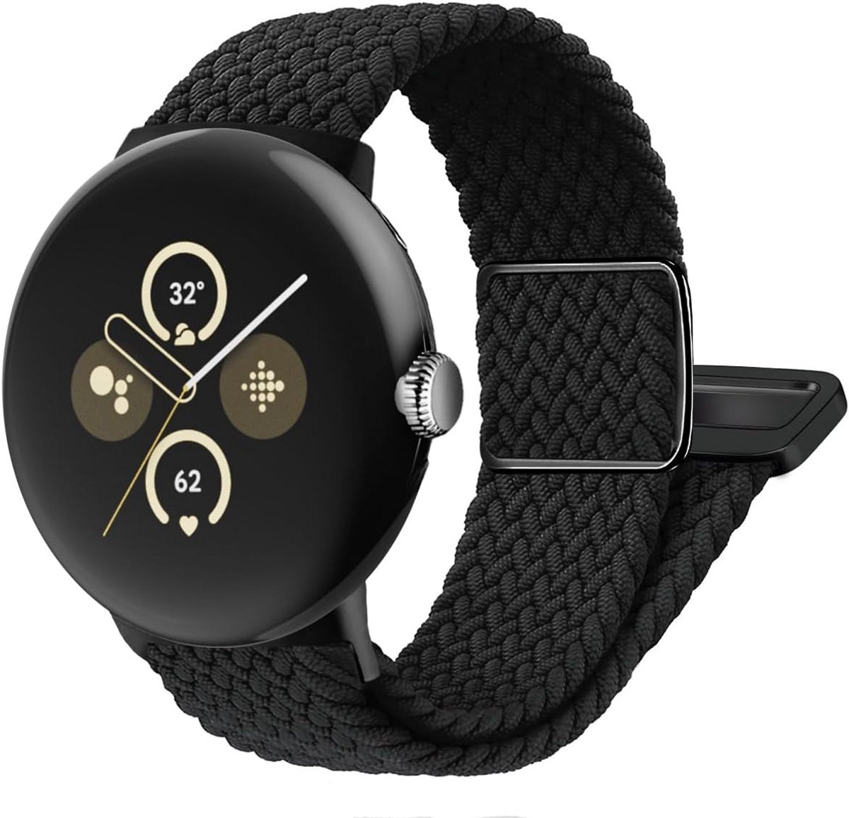 Magnetische nylon horlogeband voor 41 mm Smartwatch, verstelbare gevlochten elastische sportarmband