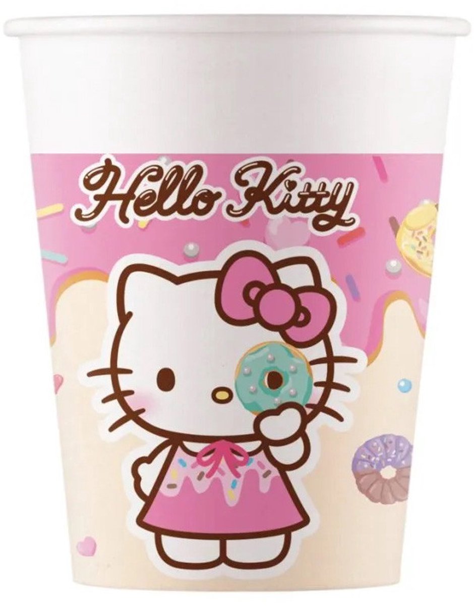 Hallo Katje Kuromi papieren beker 8 dek 200 ml