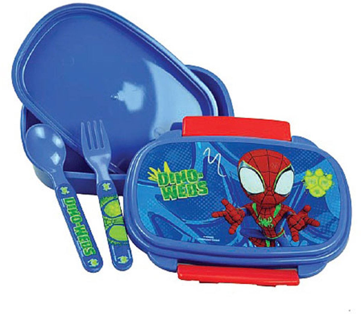 Spiderman Dino-Webs broodjesdoos + bestekset