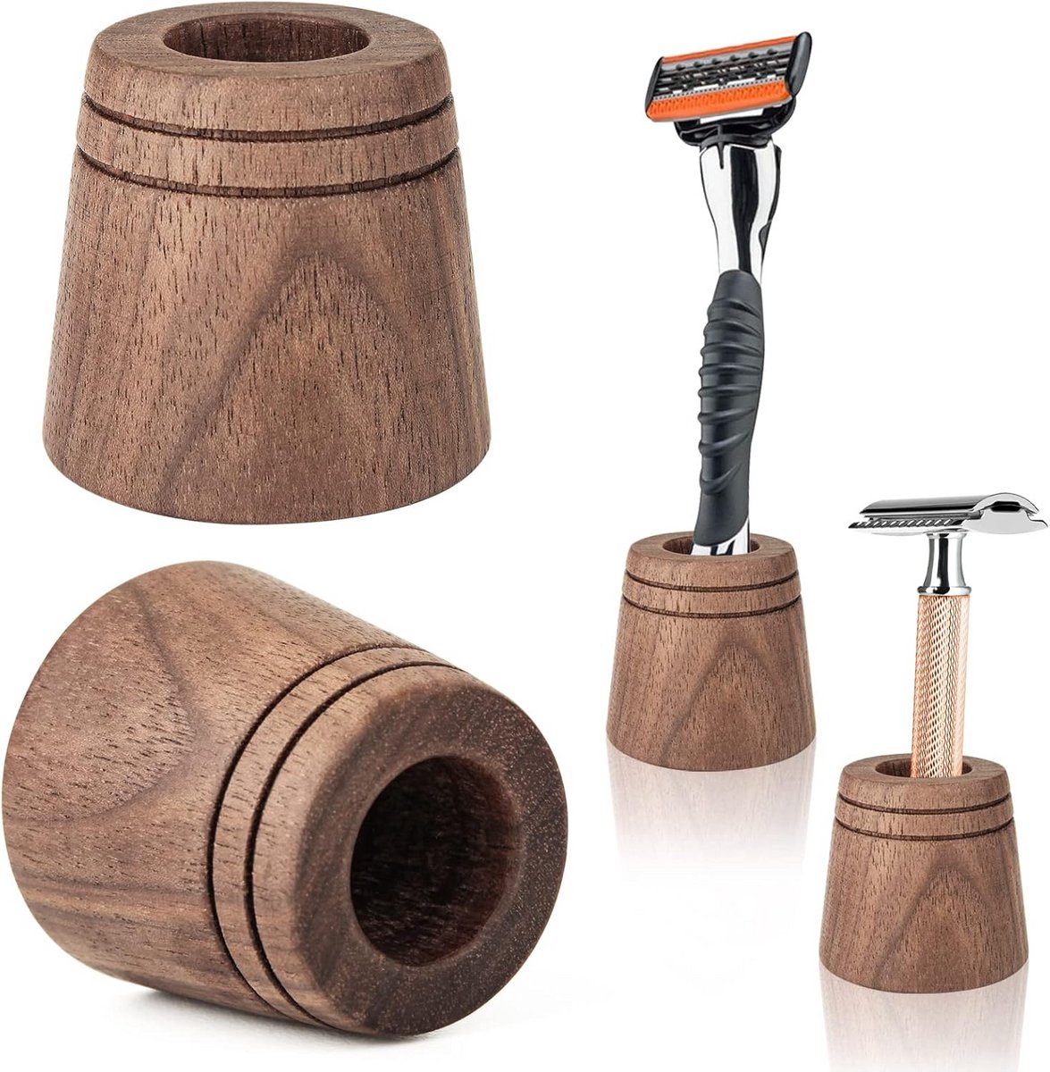 2 Pack Standaard voor Scheermes en Scheerapparaat - Desktop Houder