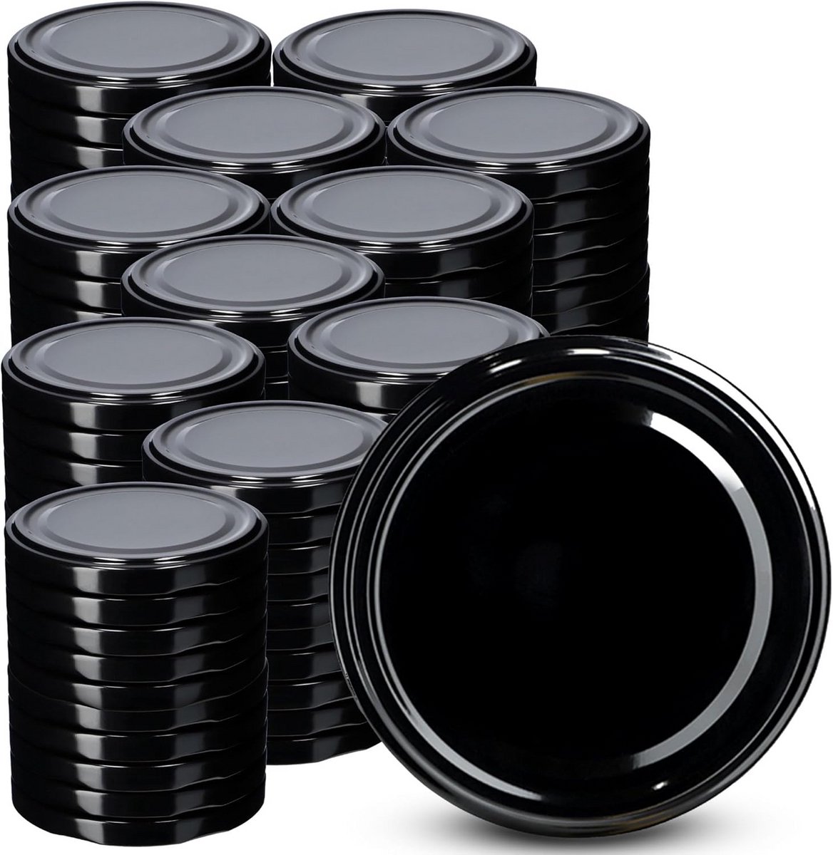 Schroefdeksels voor Potten Diameter 89 mm met 6 Inkepingen - Luxe Set van 100