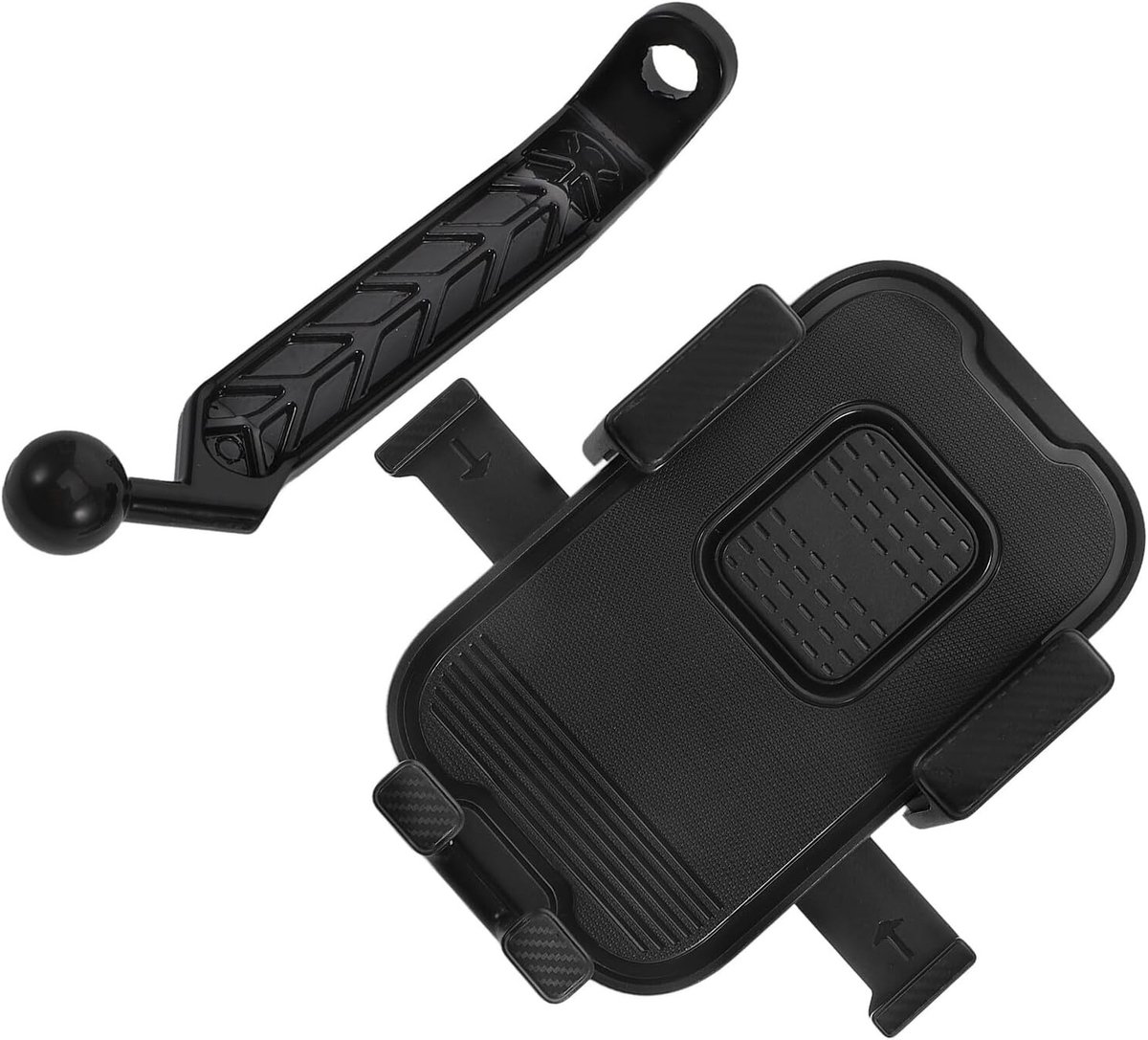 Fiets Telefoonhouder - Telefoondrager - Universeel - 360 Graden Rotatie -Geschikt voor o.a. E-Bike, Racefiets en Mountainbike - Zwart