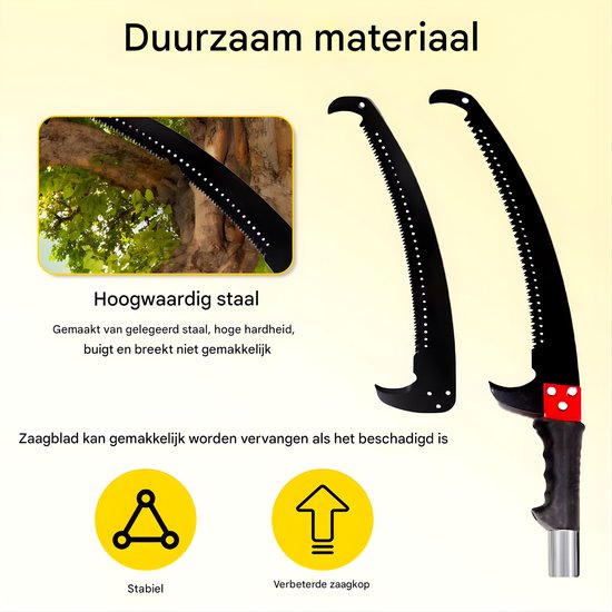 Telescopische takkenzaag - Takkenschaar - Snoeizaag - 6 meter - Verstelbare lengte - Voor tuin van Merkloos	 — afbeelding 4