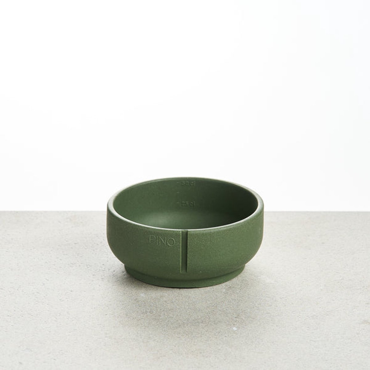 PINO Sandstone Hondenvoerbak Classic Feeder (hondenkom) - Groen (Crocodile Green) - Small ⌀14cm - 500ml