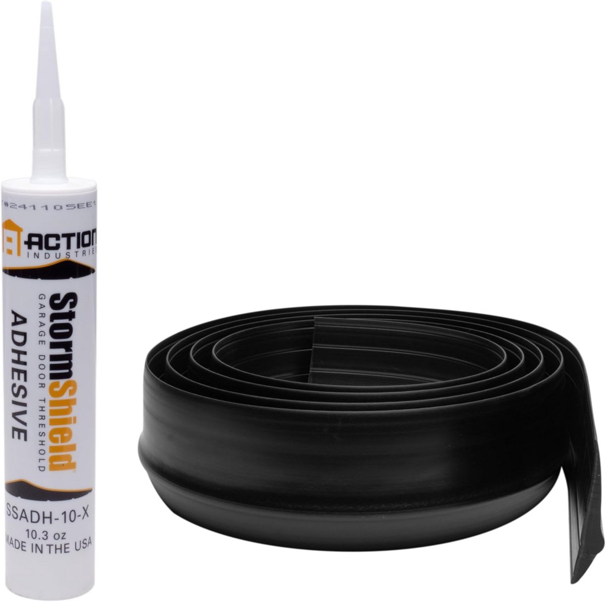 Garagedeur Drempel - Storm Shield Drempel - Waterdicht Garage - Flexibel bij Weerwisselingen - 3 meter - Zwart