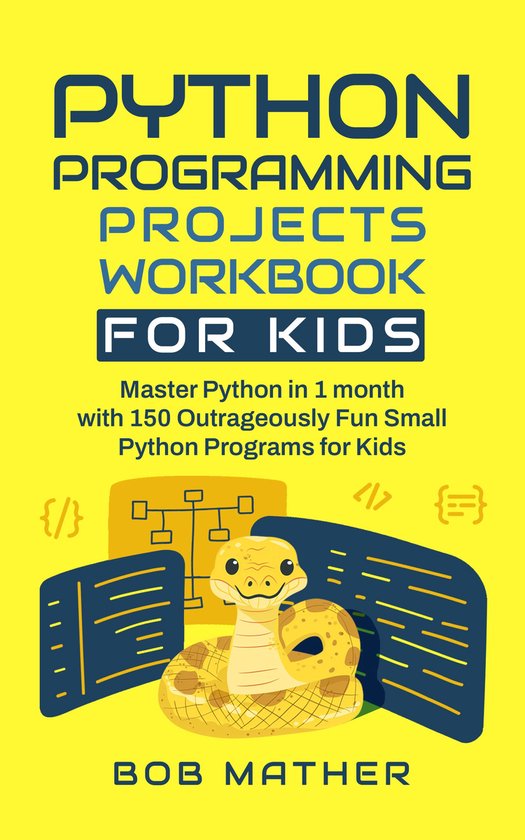 Python Programming Projects Workbook for Kids - cover