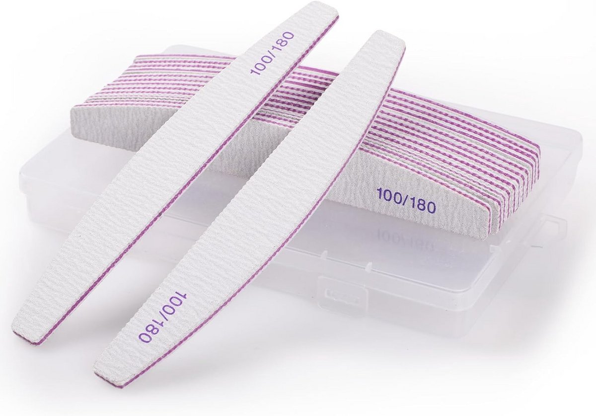 Nagelvijlen Set (14 stuks) - 100/180 Grit - Dubbelzijdig Manicure & Pedicure Gereedschap