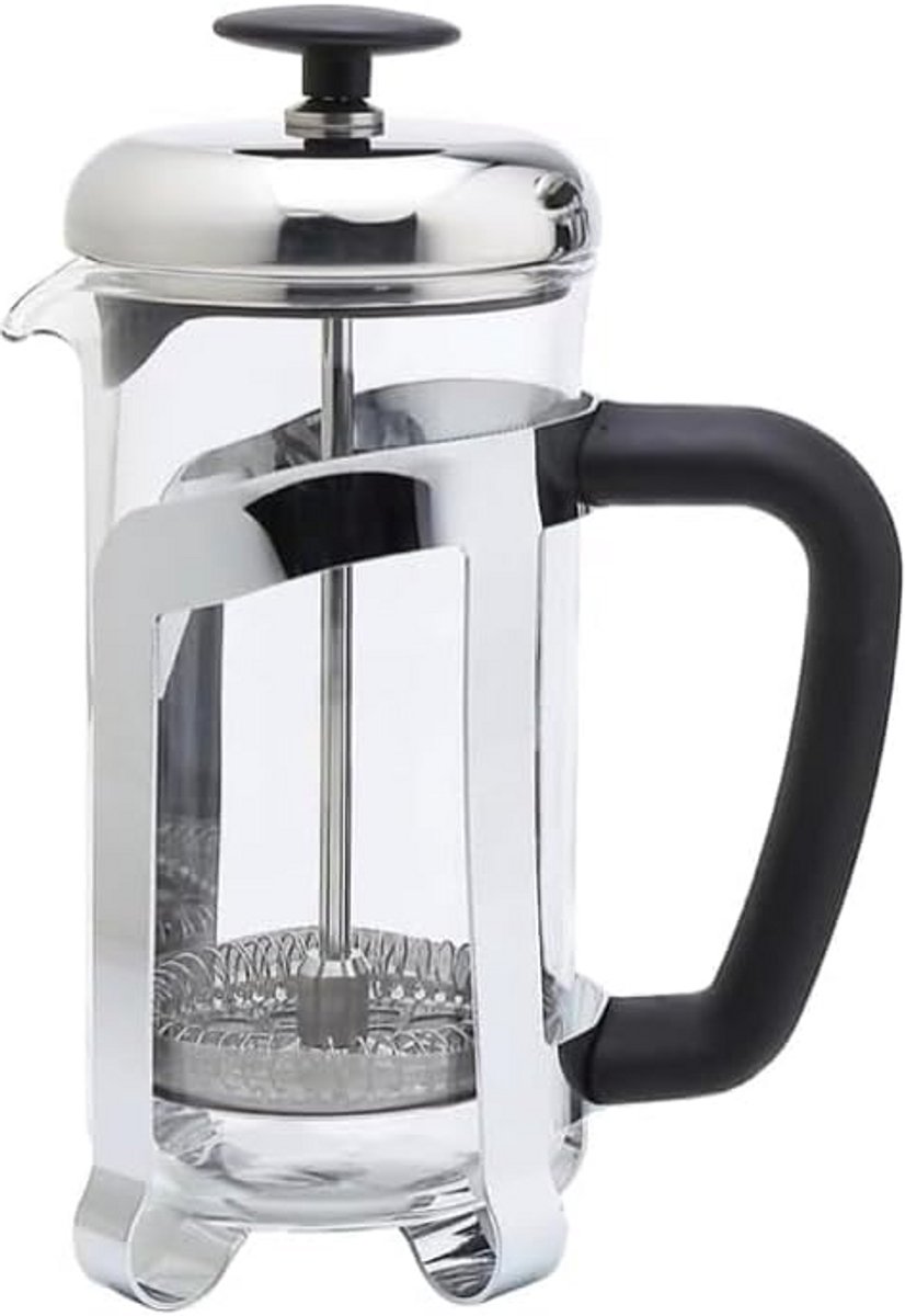 Dubbele Wand French Press Koffiezetapparaat 1000ml Glas & RVS