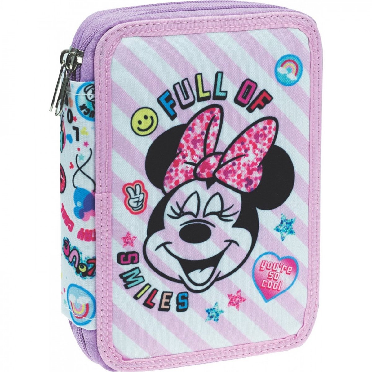 Disney Minnie Smiles gevulde etui, 2 lagen