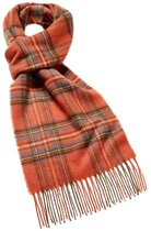 Bronte by Moon Scarf Merino Lambswool Tartan Antique Royal Stewart - Merino Lambswool - Fabriqué au Royaume-Uni