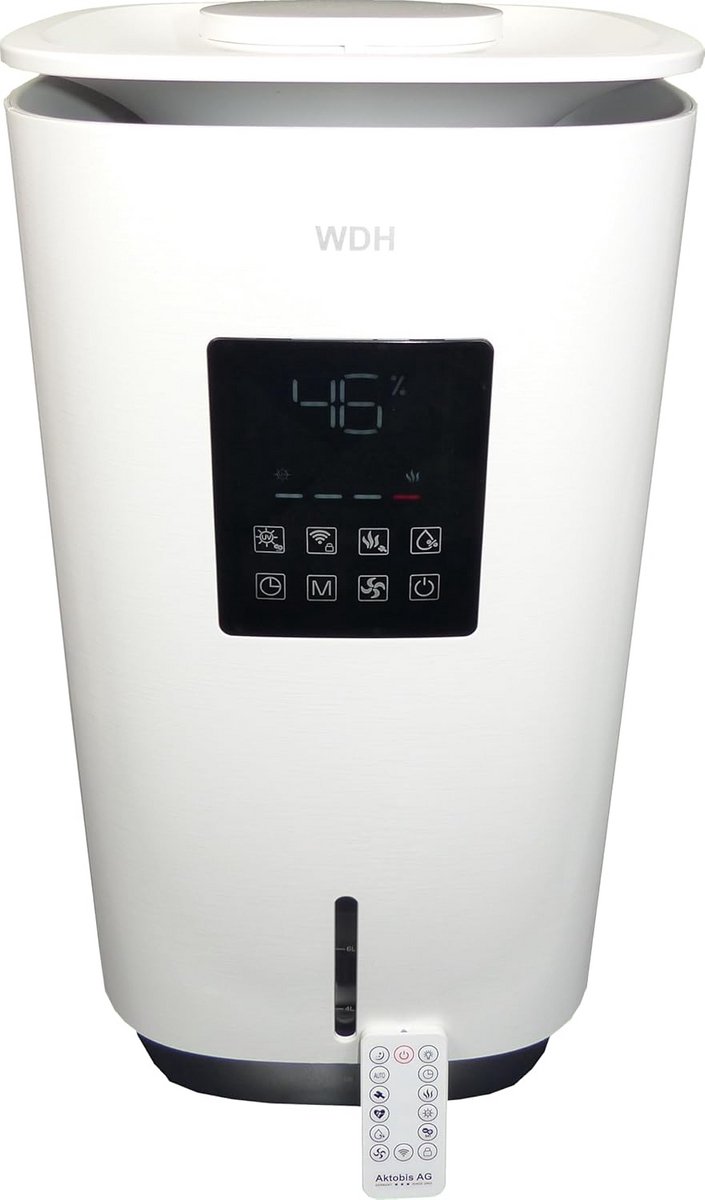 Krachtige Wifi Luchtbevochtiger tot 800ml/uur met Aroma & Kalkwaterbestendig