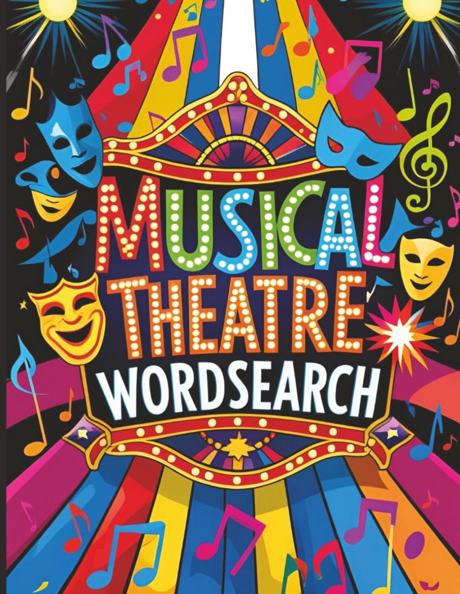 Woordzoeker Puzzelboek met Theatrale Termen en Musicals