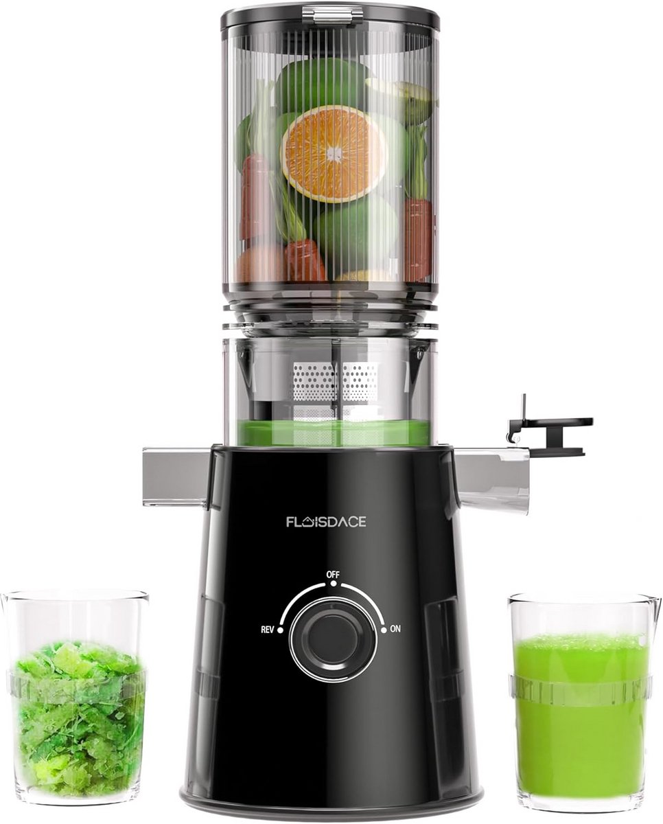 Slowslow Juicer met Brede Invoer voor Hele Groenten en Fruit