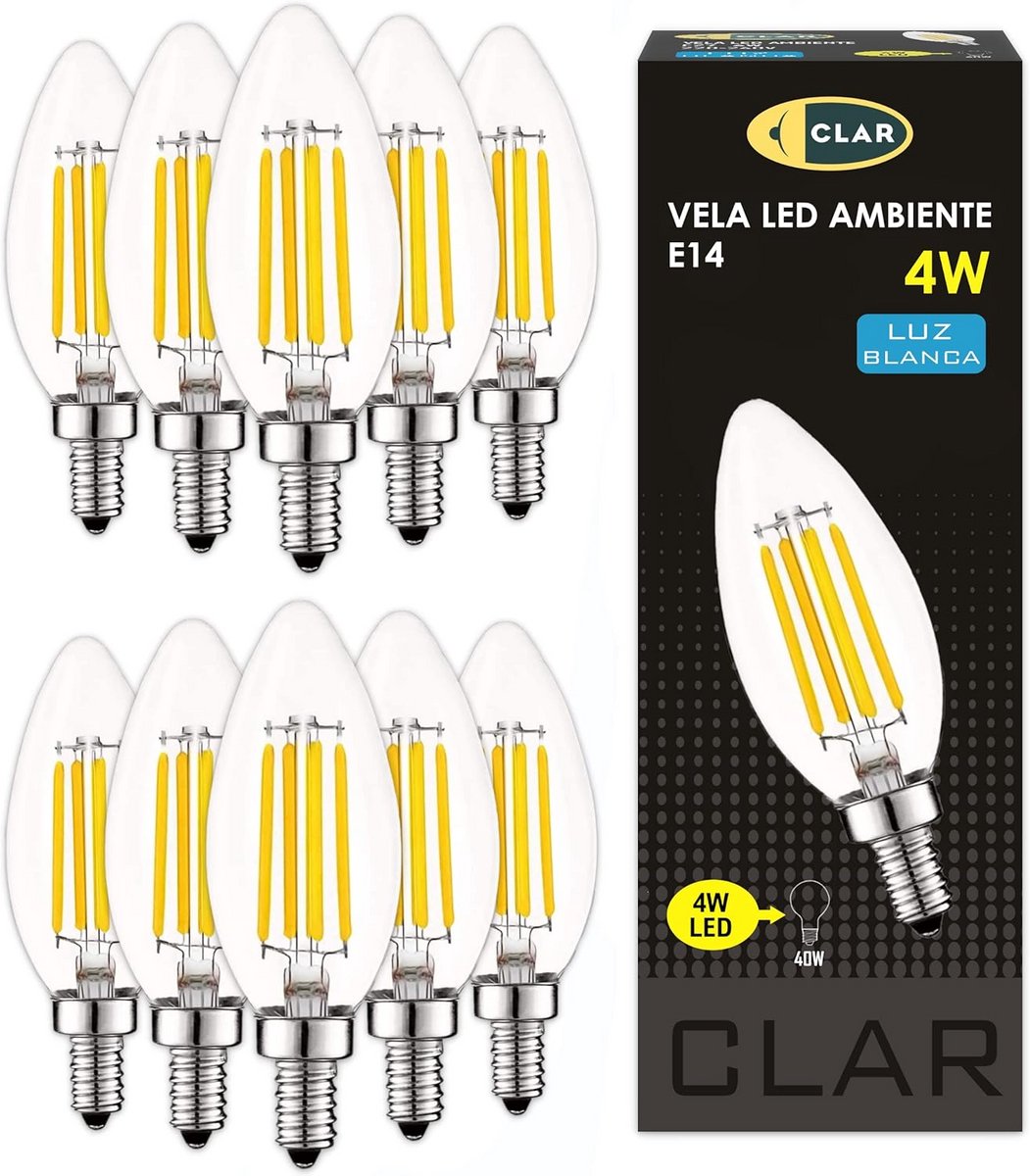 LED Kaarslamp E14 4W Dagwit Kleine Schroeffitting